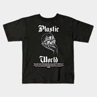 PLASTIC WORLD BLACK Kids T-Shirt